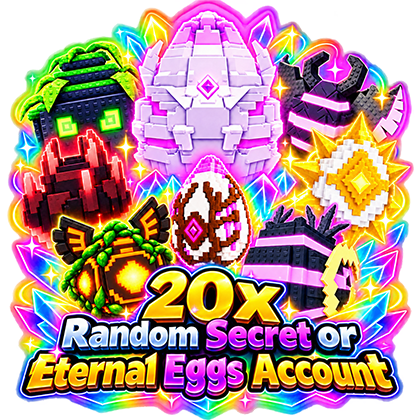 Steal An Egg Account 20x Random Secret or Eternal Eggs Account
