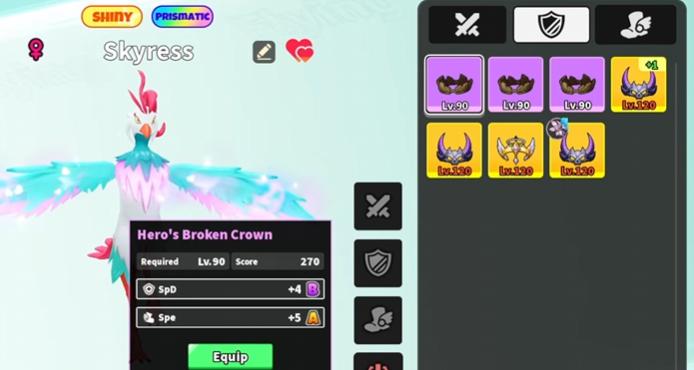 Equipment Recommendations by Player Stage