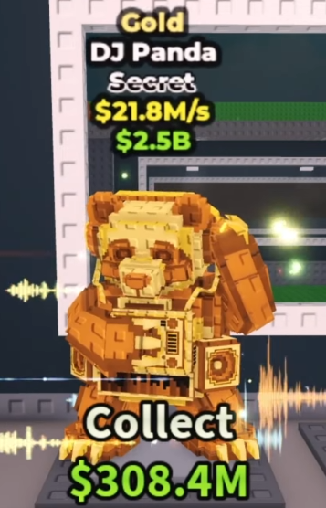 Gold DJ Panda 