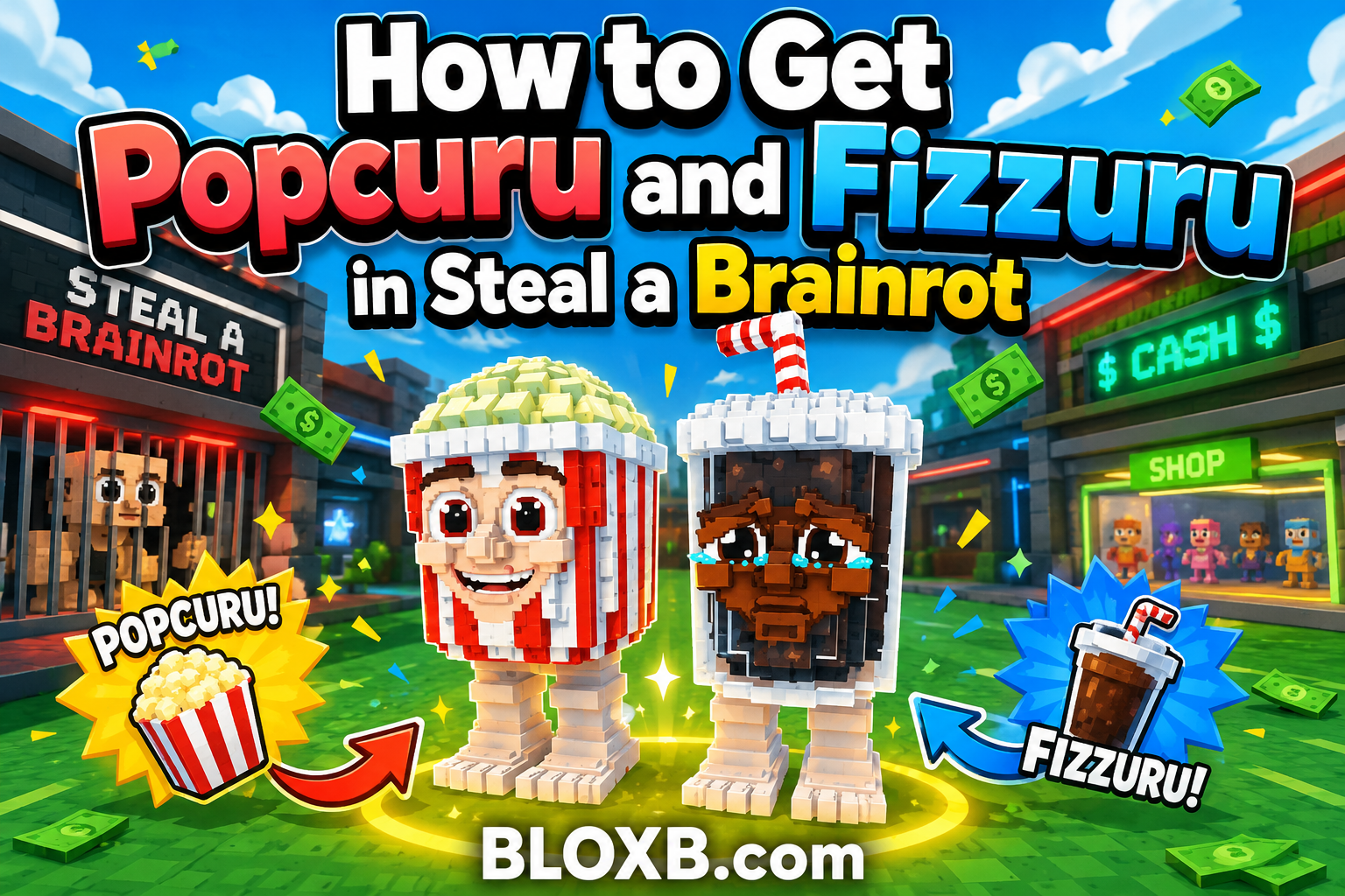 How to Get Popcuru and Fizzuru in Steal a Brainrot