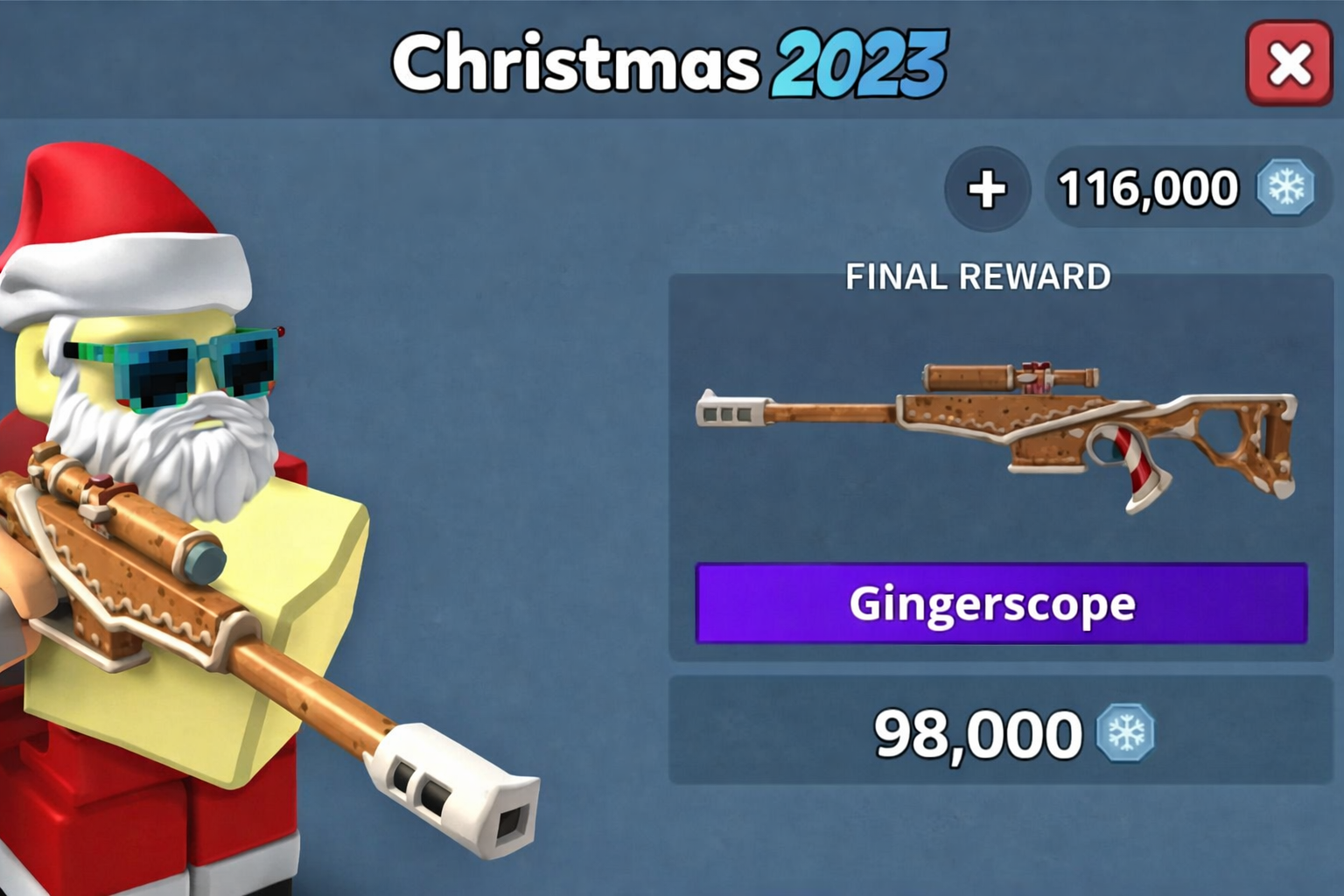 Murder Mystery 2 Christmas Limited Edition Gingerscope Gun |Value & How to Get