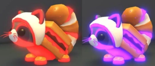 S'mores Raccoon Neon Form