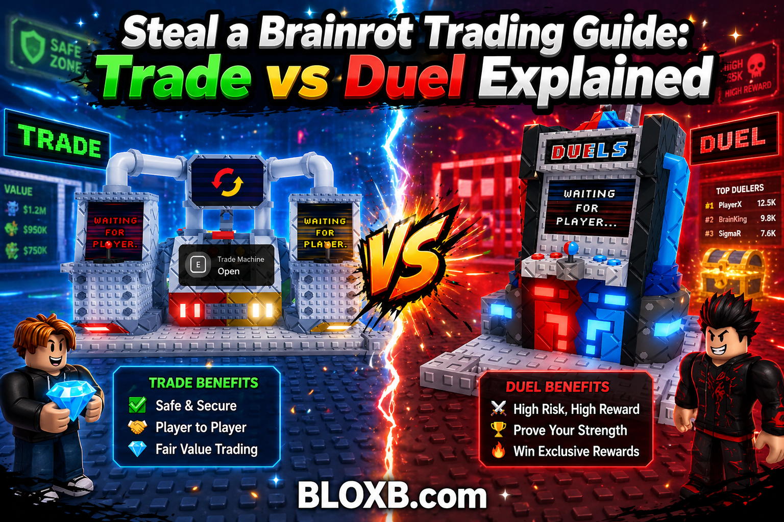 Steal a Brainrot Trading Guide: Trade vs Duel Explained