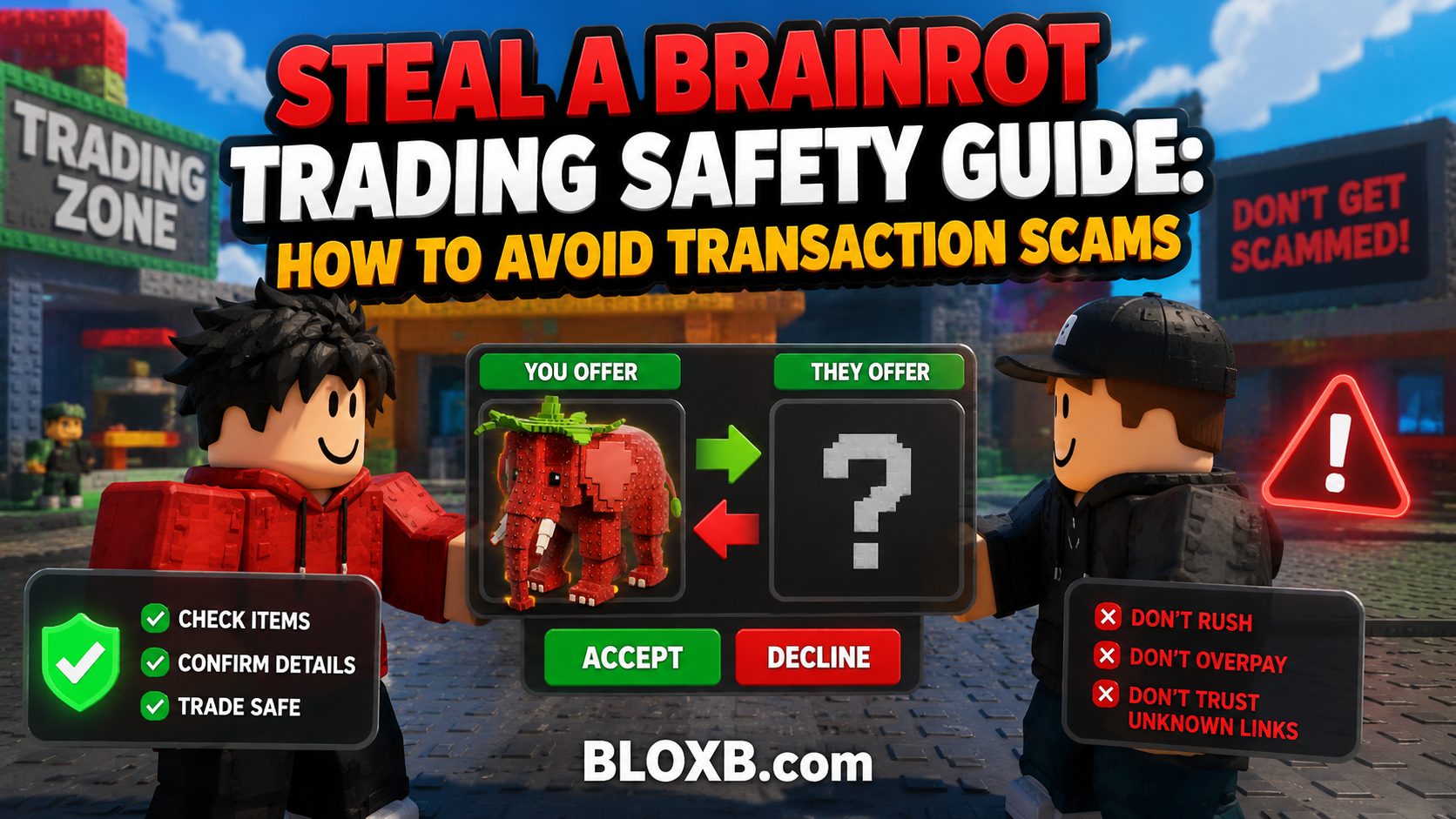 Steal a Brainrot Trading Safety Guide: How to Avoid Transaction Scams