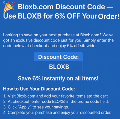 Bloxb.com Discount Code - 6% OFF