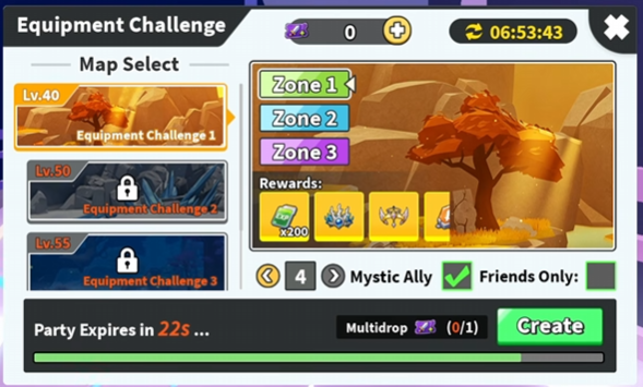 how to get equipment in evomon
